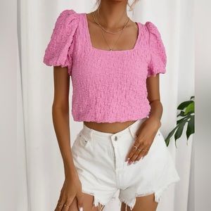 Shein Pink Crop top size L